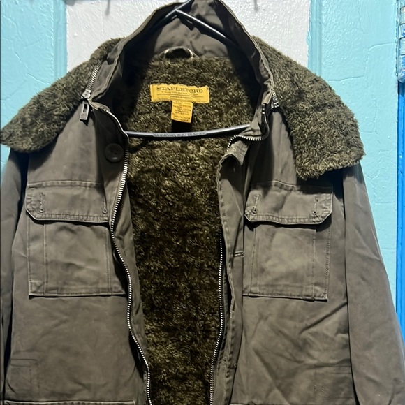 Stafford Men's Olive Jacket - Picture 1 of 13